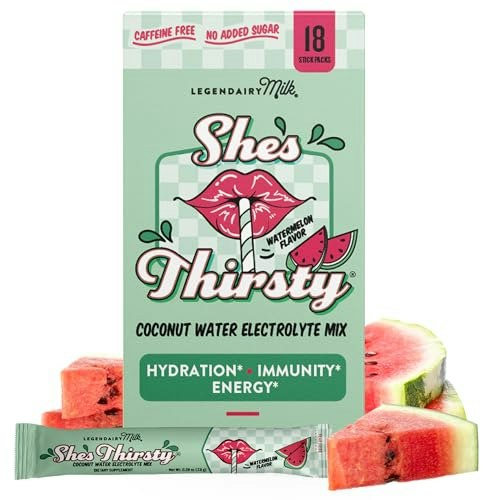 Legendairy Milk She's Thirsty Watermelon Electrolytes Powder 18-Pack: $23.99 Legendairy Milk She's Thirsty Watermelon Electrolytes Powder 18-Pack: $23.99