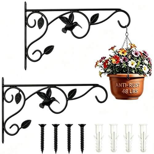 12-Inch Heavy-Duty Metal Plant Hanger Hook 2-Pack: $10.99