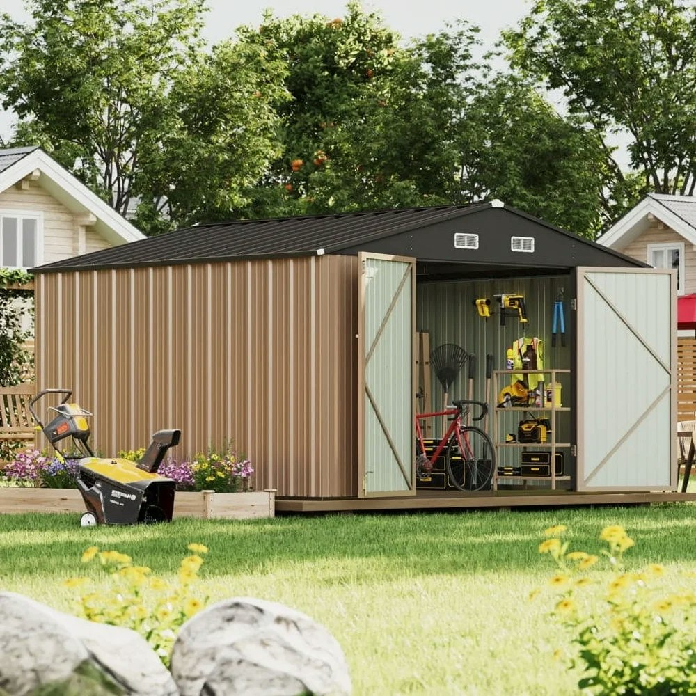 Homall 10x10-Foot Metal Storage Shed: $314.99 Homall 10x10-Foot Metal Storage Shed: $314.99
