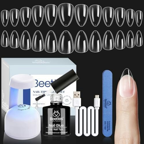 Beetles 240-Piece Short Almond Gel Nail Extension Kit: $12.18 Beetles 240-Piece Short Almond Gel Nail Extension Kit: $12.18