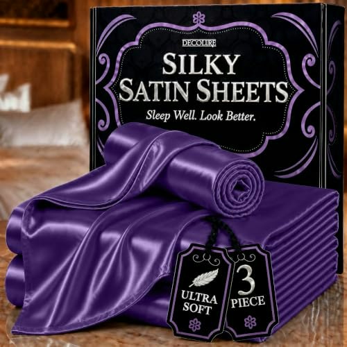Decolure Twin Satin Sheet 3-Piece Set: $22.36 Decolure Twin Satin Sheet 3-Piece Set: $22.36