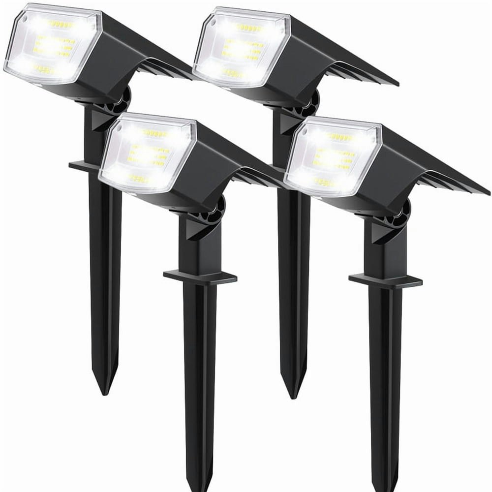 Sunlinkco 59-LED Solar Landscape Spotlights 4-Pack: $26.88