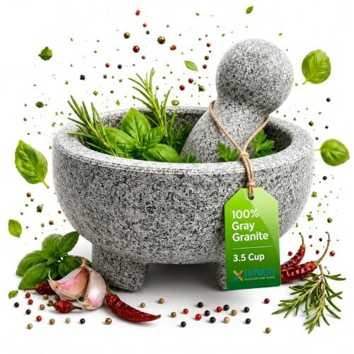 Umien 8-Inch Granite Mortar and Pestle Set: $25.59 Umien 8-Inch Granite Mortar and Pestle Set: $25.59