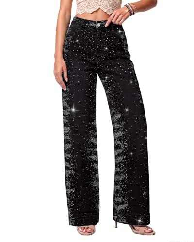 Luvamia Women's High-Waisted Baggy Denim Jeans: $31.99 Luvamia Women's High-Waisted Baggy Denim Jeans: $31.99