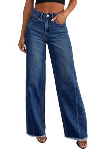 Sidefeel Women's High Waisted Straight Leg Denim Jeans: $29.92 Sidefeel Women's High Waisted Straight Leg Denim Jeans: $29.92