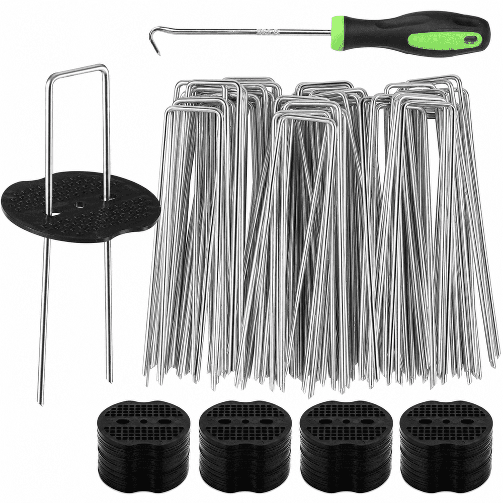 Geeopuk 6-Inch U-Shaped Landscape Staples 50-Pack: $15.99