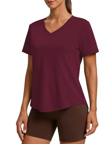 Pinspark Women's V-Neck Athletic Workout Shirt: $11.99 Pinspark Women's V-Neck Athletic Workout Shirt: $11.99
