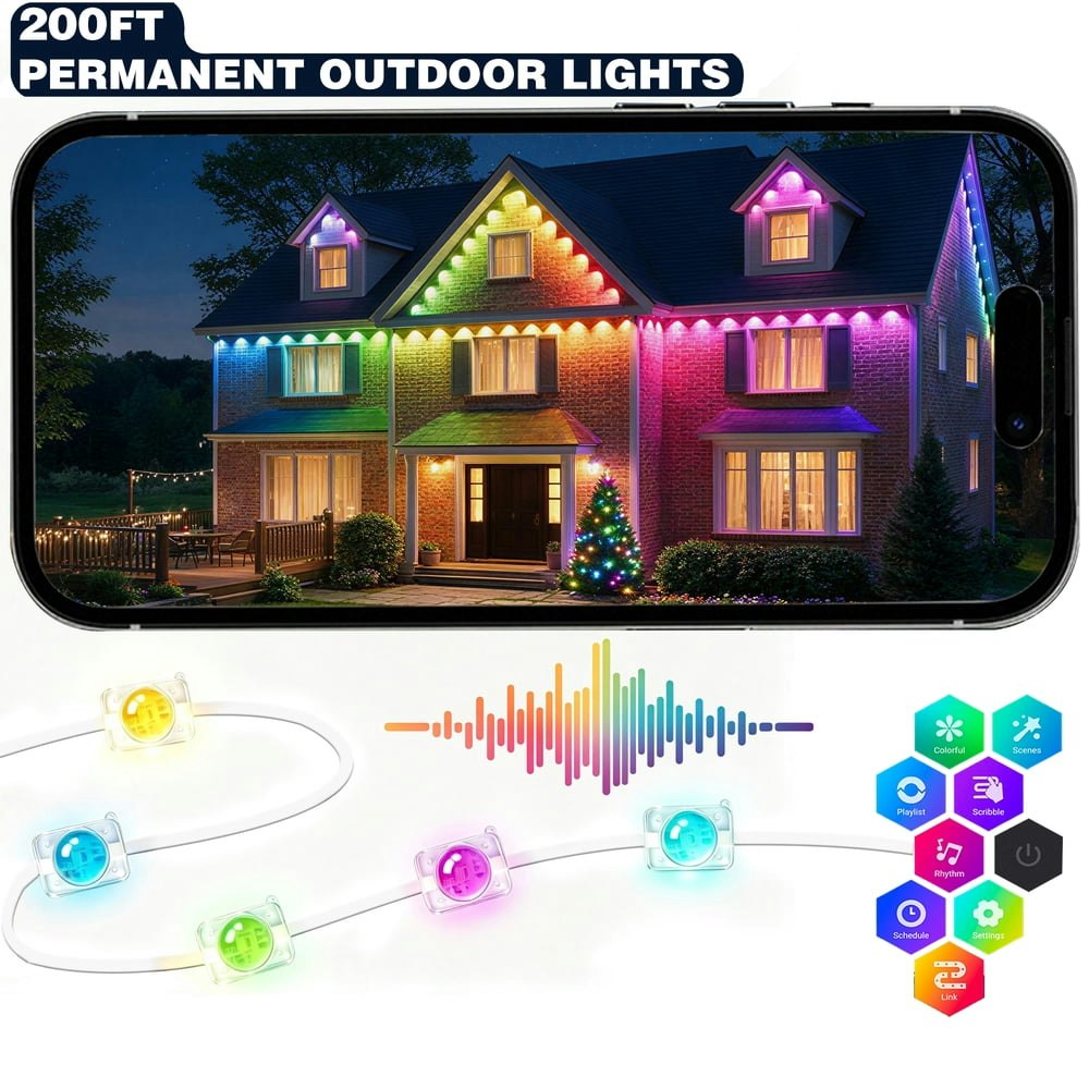 200-Foot RGB+IC Outdoor String Light Set: $81.79 200-Foot RGB+IC Outdoor String Light Set: $81.79