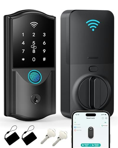Smart WiFi Fingerprint Keypad Deadbolt: $68.79