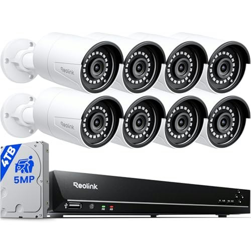 Reolink RLK16-410B8-5MP 16-Channel 5MP Home Security Camera System with 4TB HDD: $775.99 Reolink RLK16-410B8-5MP 16-Channel 5MP Home Security Camera System with 4TB HDD: $775.99