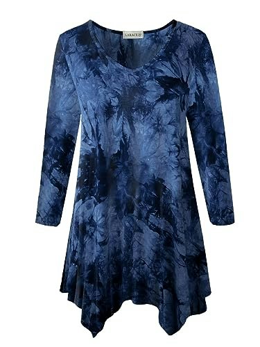Larace Plus Size V-Neck 3/4 Sleeve Tunic Top: $19.99 Larace Plus Size V-Neck 3/4 Sleeve Tunic Top: $19.99