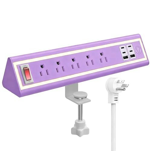 Nyytge Desk Clamp Power Strip with Nightlight: $23.95 Nyytge Desk Clamp Power Strip with Nightlight: $23.95
