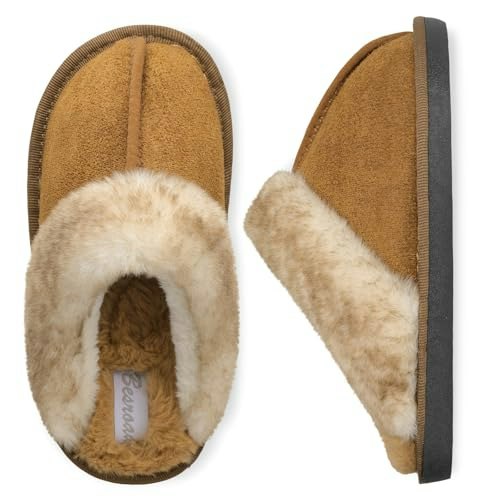 Besroad Kids' Fuzzy Memory Foam House Slippers: $12.33