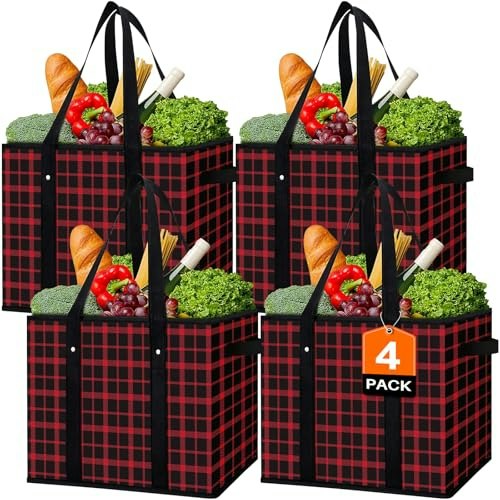 Reusable Grocery Bags 4-Pack: $19.99