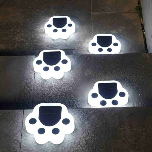 Solar Paw Print Garden Lights 8-Pack: $20.39