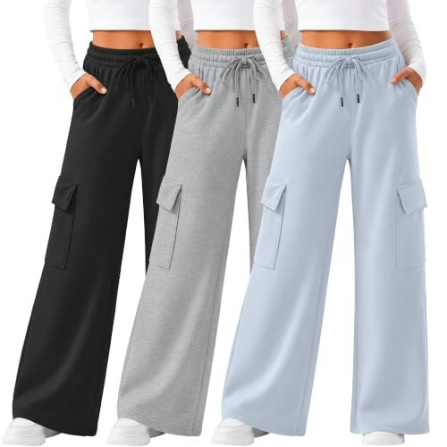 LessonZoo Girls Baggy Cargo Sweatpants 3-Pack: $33.59 LessonZoo Girls Baggy Cargo Sweatpants 3-Pack: $33.59