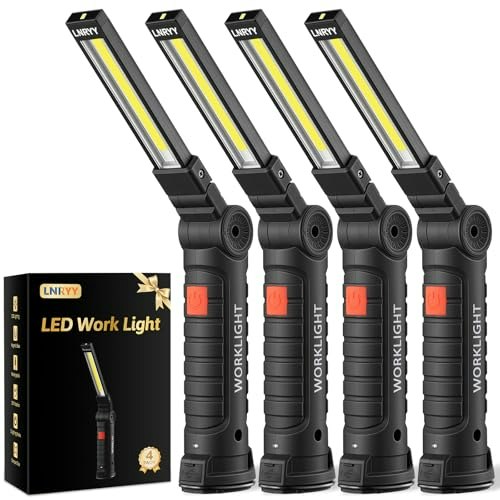 Lnryy Rechargeable Magnetic LED Work Light 4-Pack: $24.69 Lnryy Rechargeable Magnetic LED Work Light 4-Pack: $24.69