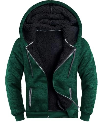 Zity Men's Sherpa-Lined Heavyweight Zip-Up Hoodie: $36.79 Zity Men's Sherpa-Lined Heavyweight Zip-Up Hoodie: $36.79
