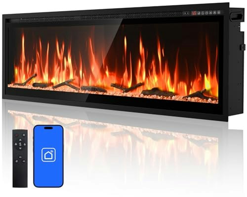 60-Inch Smart Linear Electric Fireplace: $482.88 60-Inch Smart Linear Electric Fireplace: $482.88