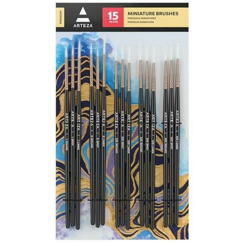 Arteza Detail Paint Brush 15-Piece Set: $10.26