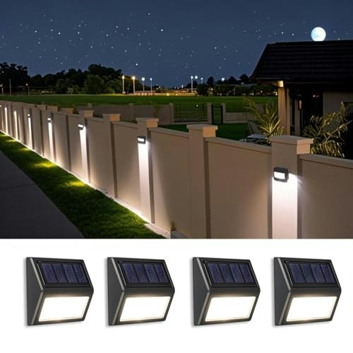 Follateas Solar Deck Step Lights 4-Pack: $16.79