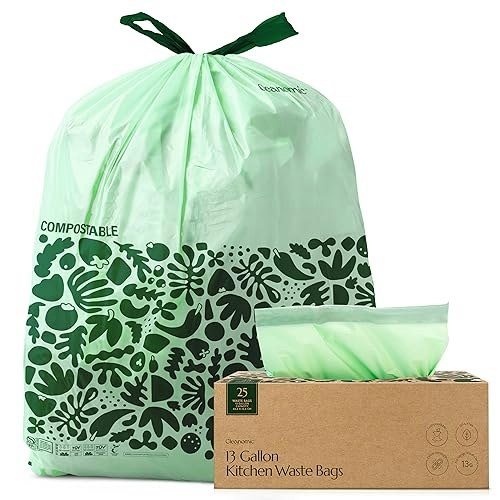 Cleanomic 13-Gallon Compostable Waste Bags 25-Pack: $15.99 Cleanomic 13-Gallon Compostable Waste Bags 25-Pack: $15.99