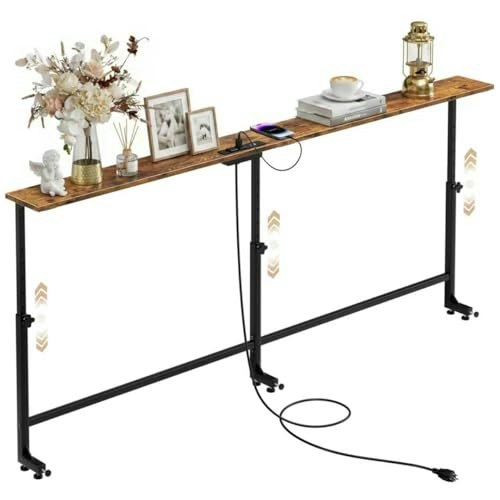 Faesun 70.9-Inch Narrow Behind-Couch Table with Charging Station: $47.99 Faesun 70.9-Inch Narrow Behind-Couch Table with Charging Station: $47.99