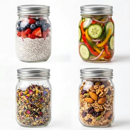 Yingerhuan 16-oz Regular Mouth Glass Mason Jars 4-Pack: $9.87 Yingerhuan 16-oz Regular Mouth Glass Mason Jars 4-Pack: $9.87