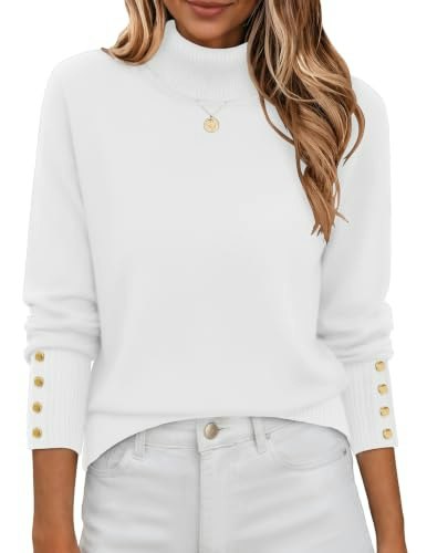 Zeagoo Women's Turtleneck Long Sleeve Sweater: $27.07 Zeagoo Women's Turtleneck Long Sleeve Sweater: $27.07