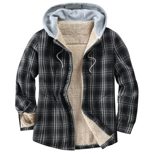 Derbars Men's Fleece-Lined Plaid Flannel Shirt Jacket: $29.59 Derbars Men's Fleece-Lined Plaid Flannel Shirt Jacket: $29.59
