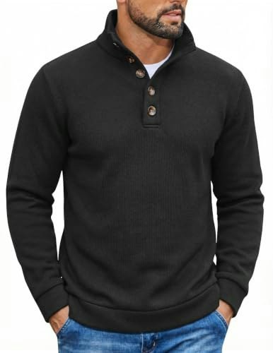 Coofandy Men's Quarter-Zip Turtleneck Pullover Sweater: $26.99 Coofandy Men's Quarter-Zip Turtleneck Pullover Sweater: $26.99
