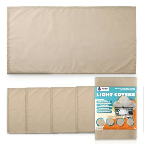 Magnetic Fluorescent Ceiling Light Cover 4-Pack: $29.59 Magnetic Fluorescent Ceiling Light Cover 4-Pack: $29.59