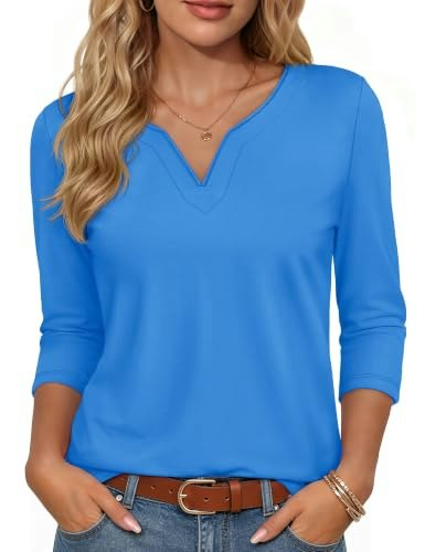Yucolen 3/4 Sleeve Women's Dressy Casual Top: $18.98 Yucolen 3/4 Sleeve Women's Dressy Casual Top: $18.98