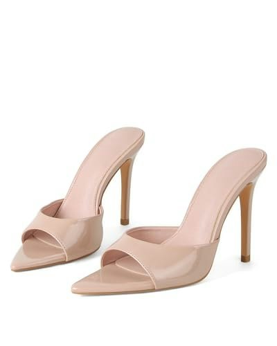 Insmia Women's Stiletto Open Toe Dress Mules: $46.39 Insmia Women's Stiletto Open Toe Dress Mules: $46.39
