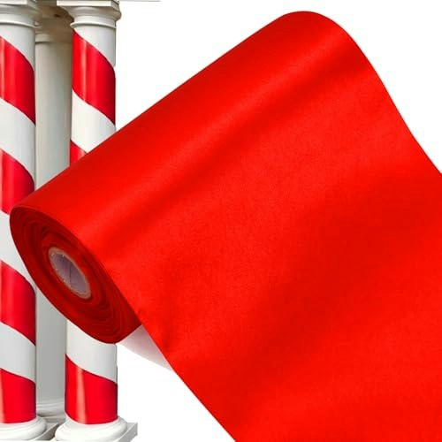 Toniful 6-inch 22-yard Red Satin Ribbon: $11.99 Toniful 6-inch 22-yard Red Satin Ribbon: $11.99