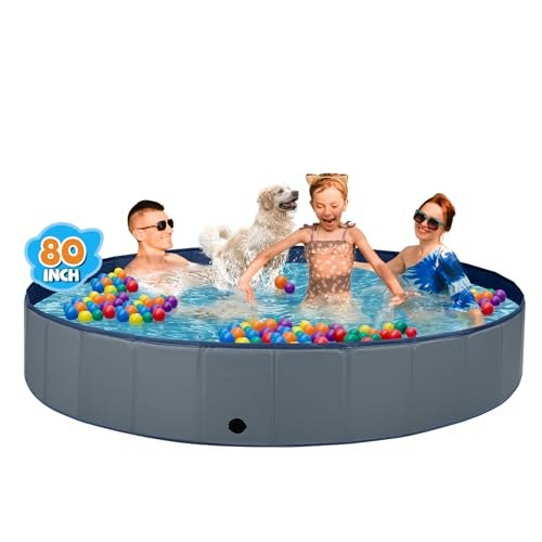 Jecoo Foldable Dog Pool: $37.98 Jecoo Foldable Dog Pool: $37.98
