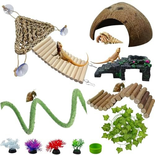 Blinvcra 12-in-1 Reptile Terrarium Decor Kit: $15.99 Blinvcra 12-in-1 Reptile Terrarium Decor Kit: $15.99