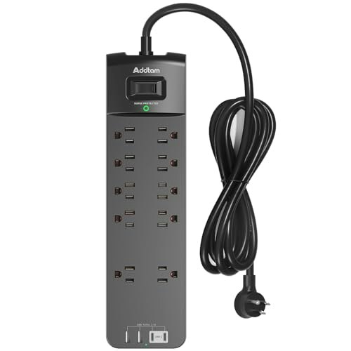 Addtam 10-Outlet 4-USB 2,700J 6-Foot Power Strip: $15.99 Addtam 10-Outlet 4-USB 2,700J 6-Foot Power Strip: $15.99