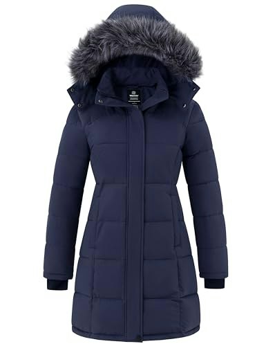 Wantdo Women's Long Puffer Winter Coat: $48.51