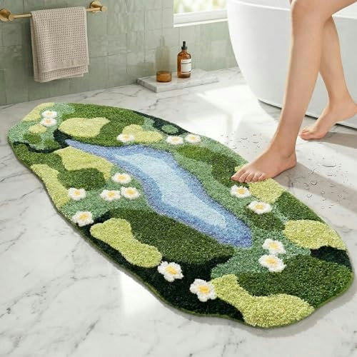 24"x60" Moss Hallway Runner Rug: $50.39