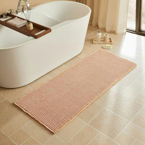 Triohero 24x60-Inch Waffle Bath Runner Rug: $39.99