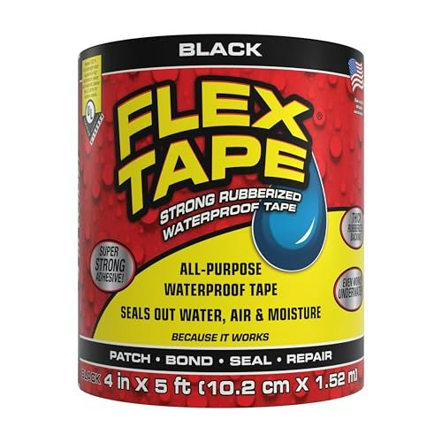 Flex Tape Rubberized Waterproof Tape 4-in x 5-ft: $11.99