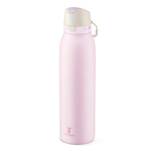 Meoky 24-oz Slim Stainless Steel Water Bottle: $19.99