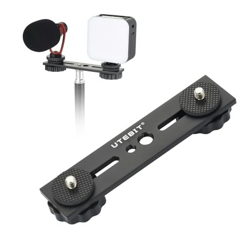 Utebit 5-inch Flash Bracket with 1/4" Hot Shoe Mount: $9.59