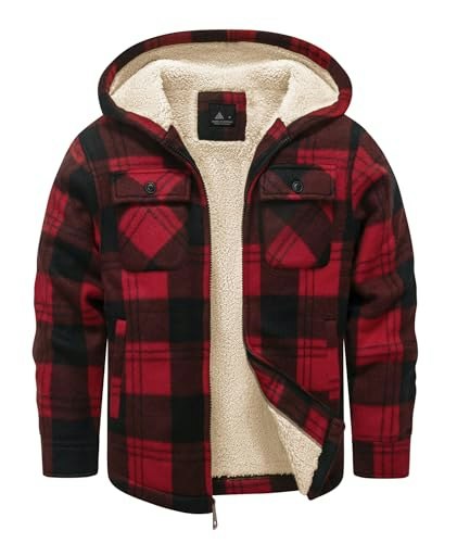 Geek Lighting Kids' Flannel Fleece Sherpa Lined Hoodie: $36.79