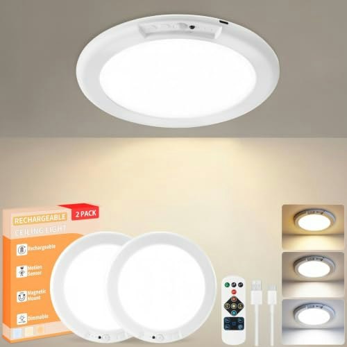 Kyekio Rechargeable LED Ceiling and Shower Light 2-Pack: $28.79 Kyekio Rechargeable LED Ceiling and Shower Light 2-Pack: $28.79