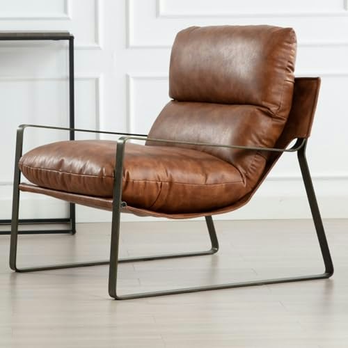 LukeAlon Modern PU Leather Accent Armchair: $183.98 LukeAlon Modern PU Leather Accent Armchair: $183.98