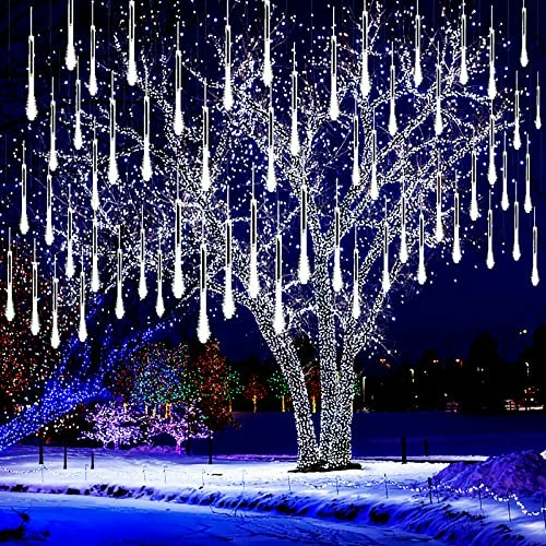Kwaiffeo 8-Tube LED Meteor Shower Lights: $10.39