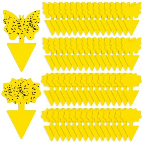 Fruit Fly and Fungus Gnat Sticky Traps 60-Pack: $6.39