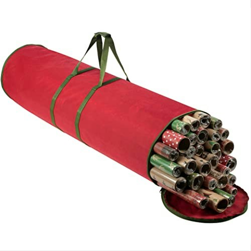 Zober 40-inch Round Christmas Gift Wrapping Paper Organizer: $7.99 Zober 40-inch Round Christmas Gift Wrapping Paper Organizer: $7.99
